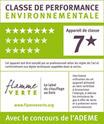 Chauffage au bois - flamme verte : appareil de classe 7 * Chauffage au bois - flamme verte : appareil de classe 7 *