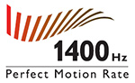 Traitement de la fluidité d'un téléviseur  : 1400HZ perfect motion rate