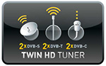 Double tuner d'un téléviseur