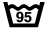 Symbole lavage 95° sans barre