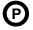 Symbole nettoyage à sec : P dans un rond