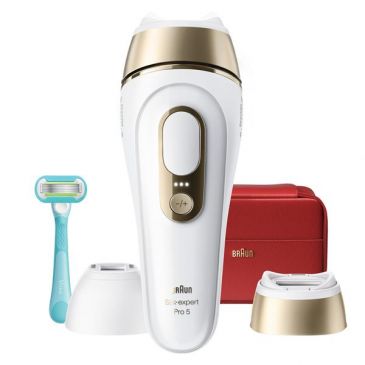 Épilateur Blanc et Or - Silk expert Pro 5 - IPLPL5221