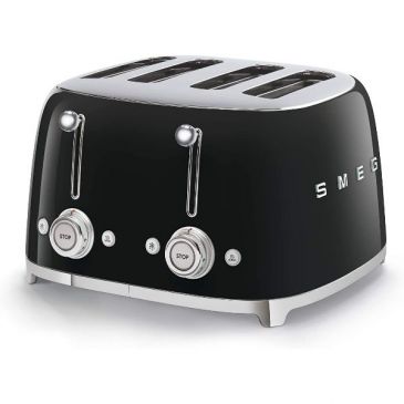 Toaster 4 tranches Noir - Années 50 - TSF03BLEU